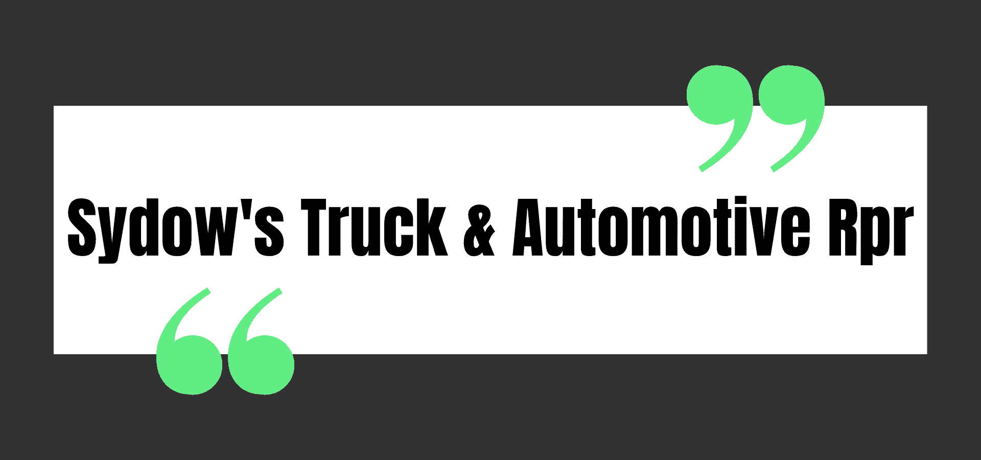 Sydow's Truck & Automotive Rpr