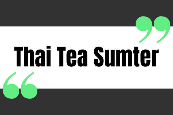 Thai Tea Sumter