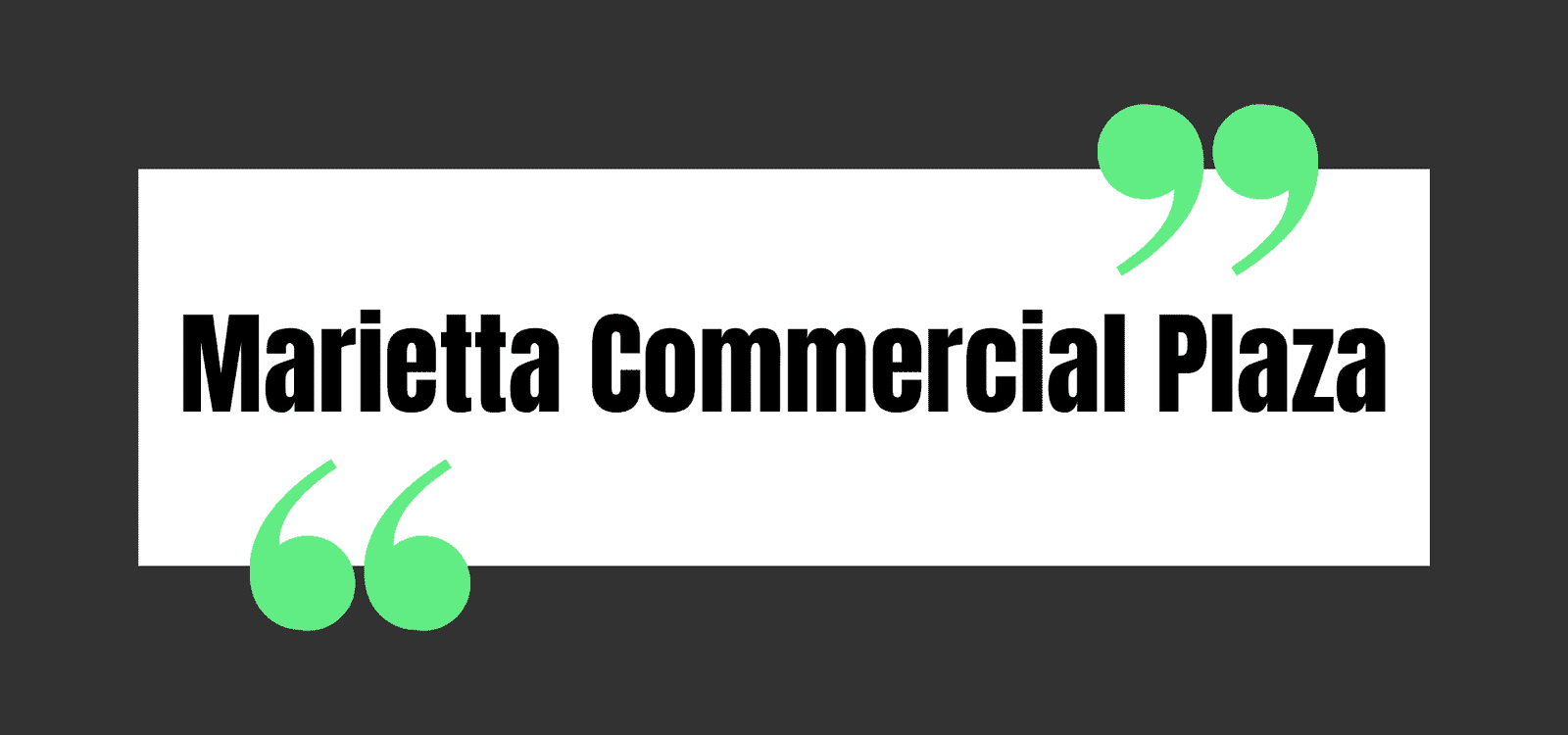 Marietta Commercial Plaza