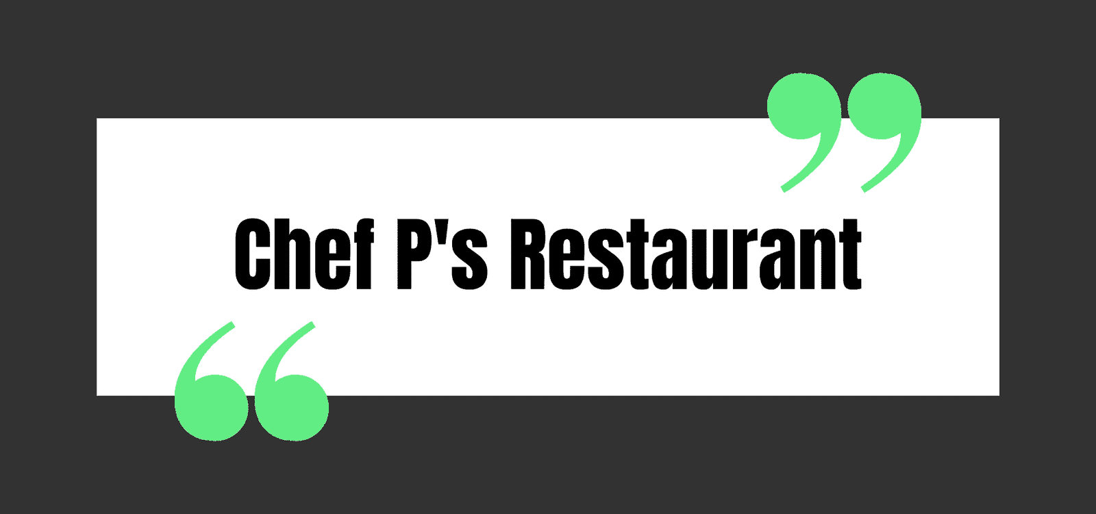 Chef P's Restaurant