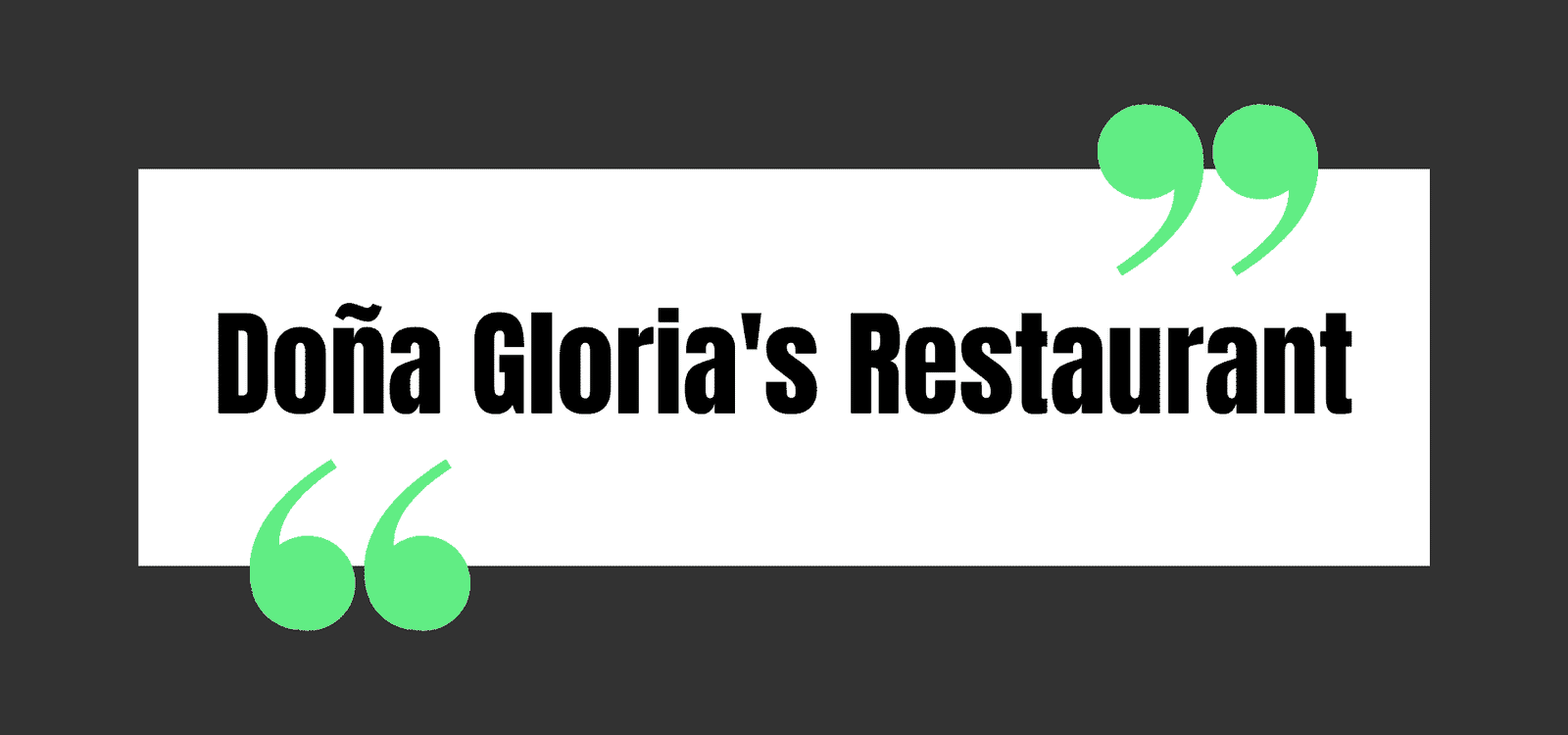 Doña Gloria's Restaurant