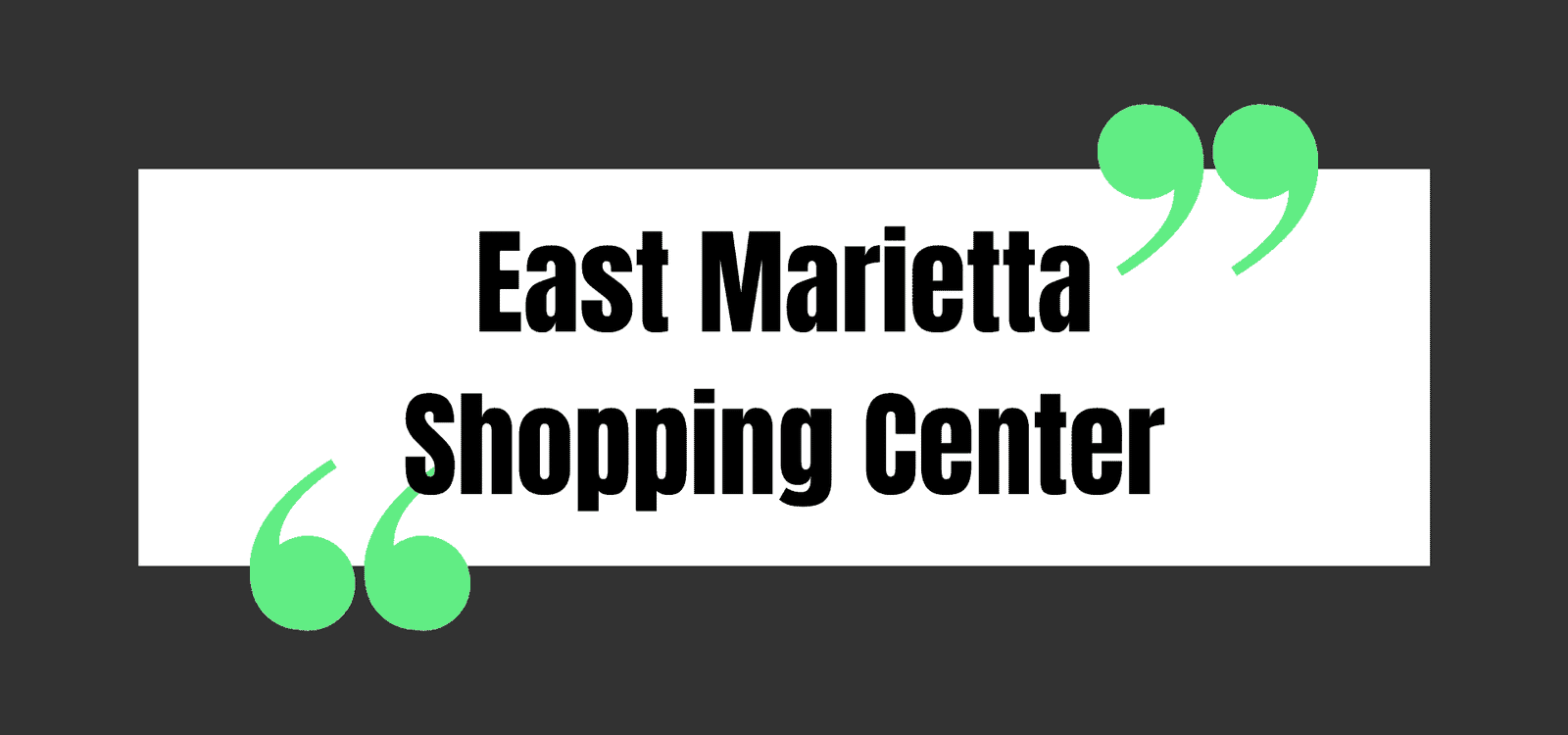 East Marietta Shopping Center