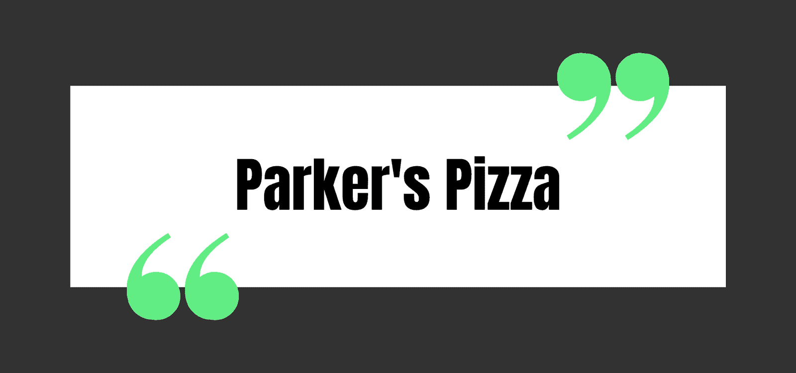 Parker's Pizza