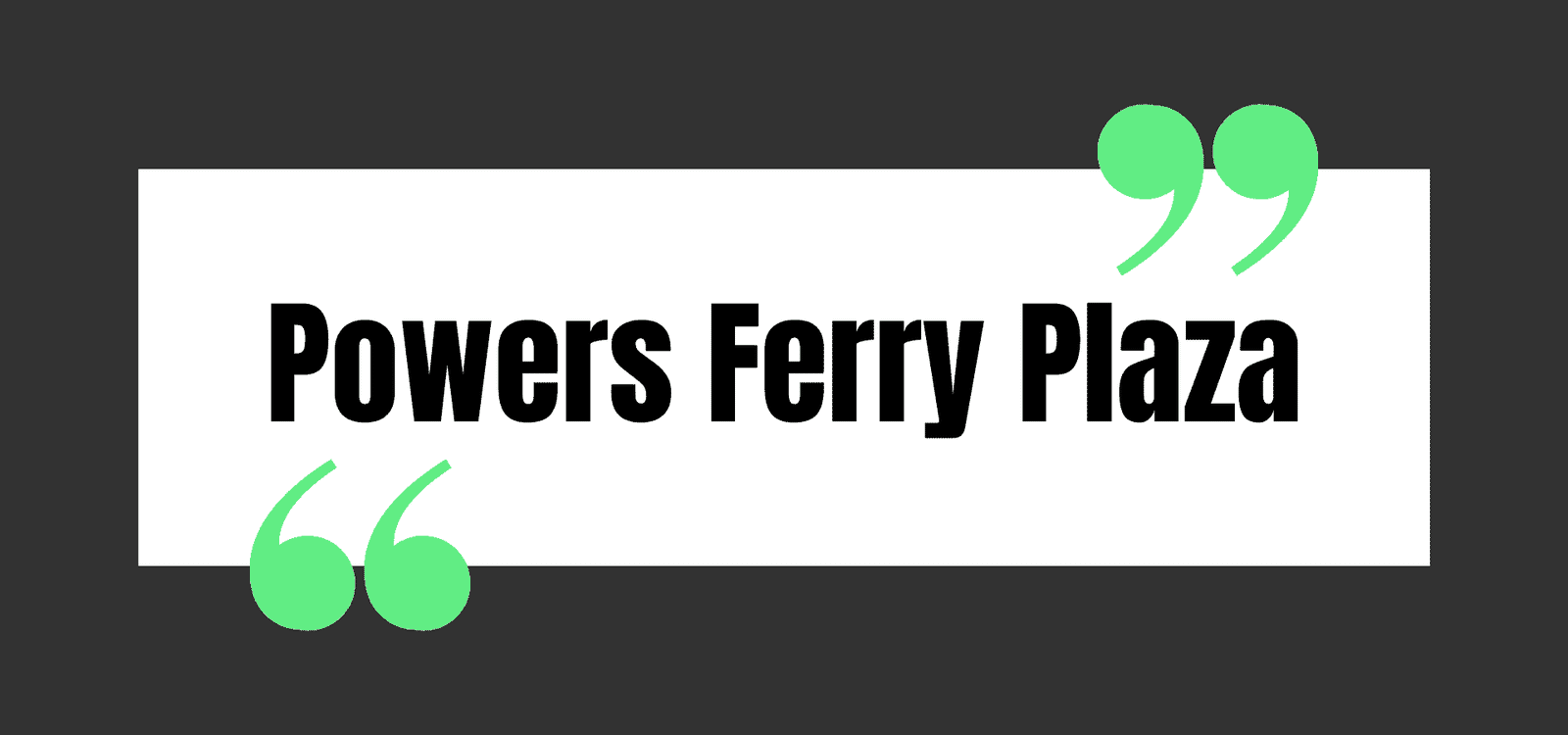 Powers Ferry Plaza