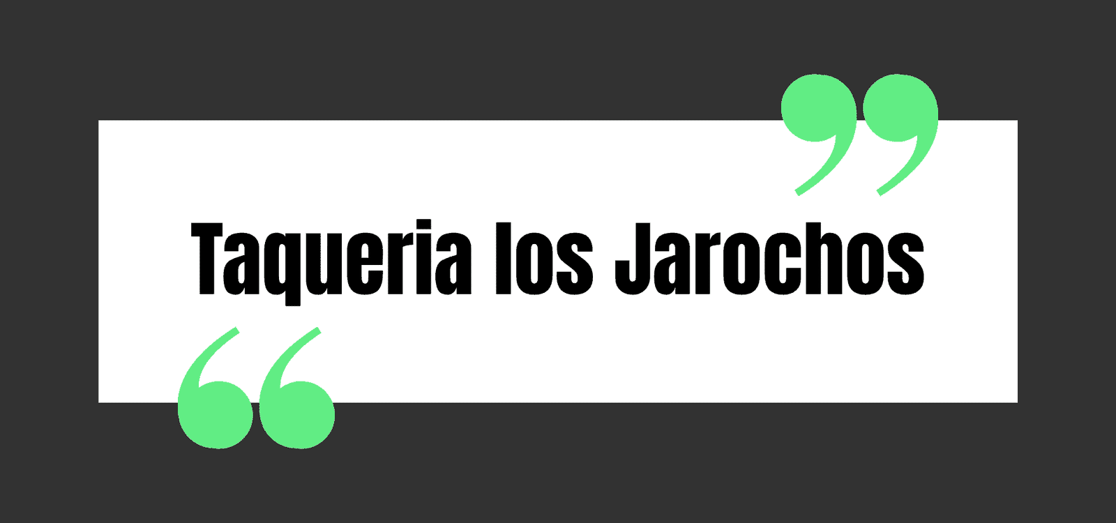 Taqueria los Jarochos