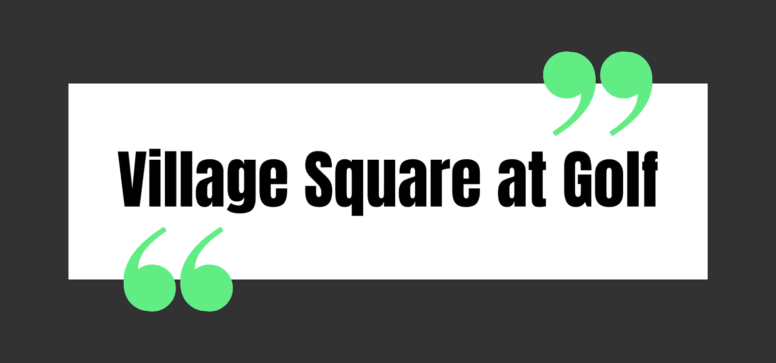 Village Square at Golf