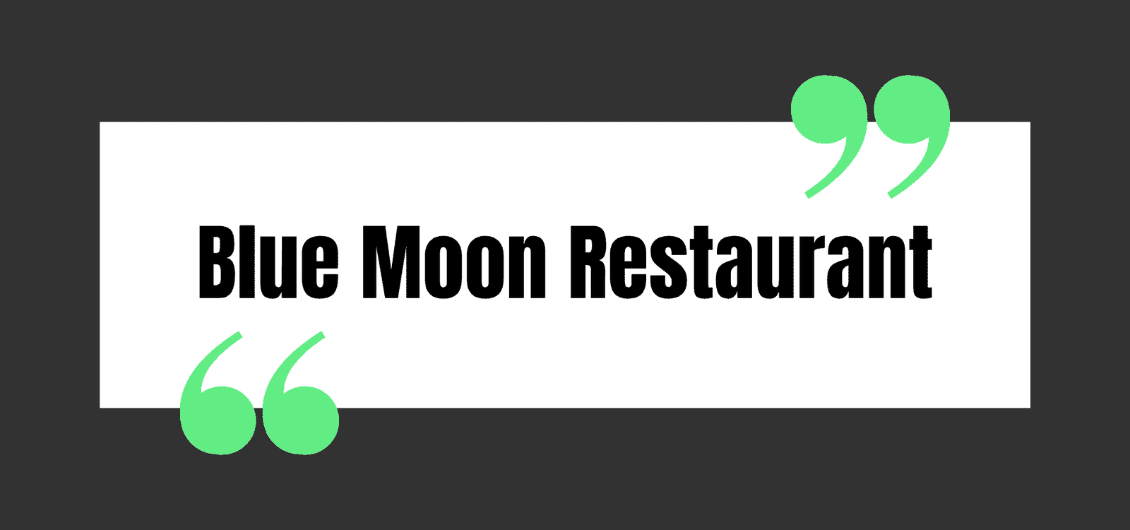 Blue Moon Restaurant