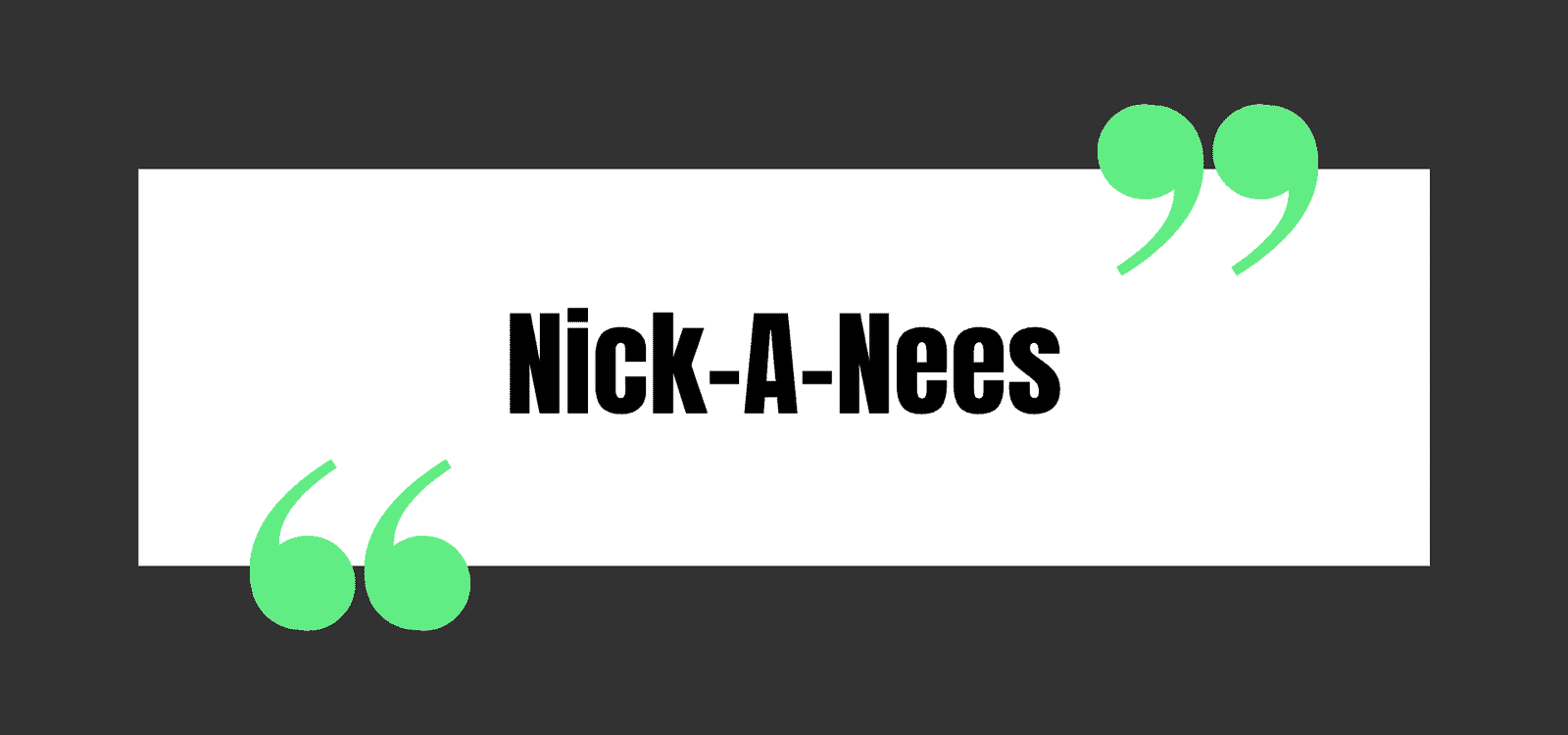 Nick-A-Nees