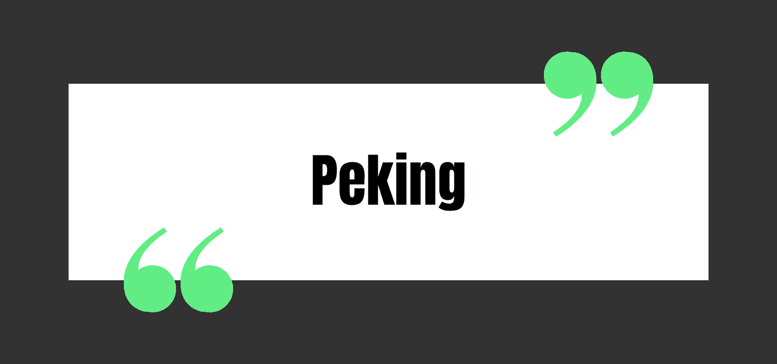 Peking