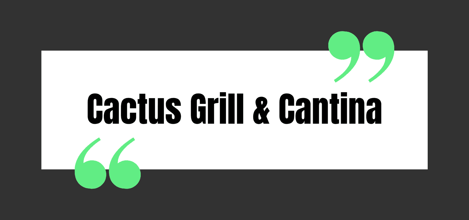 Cactus Grill & Cantina