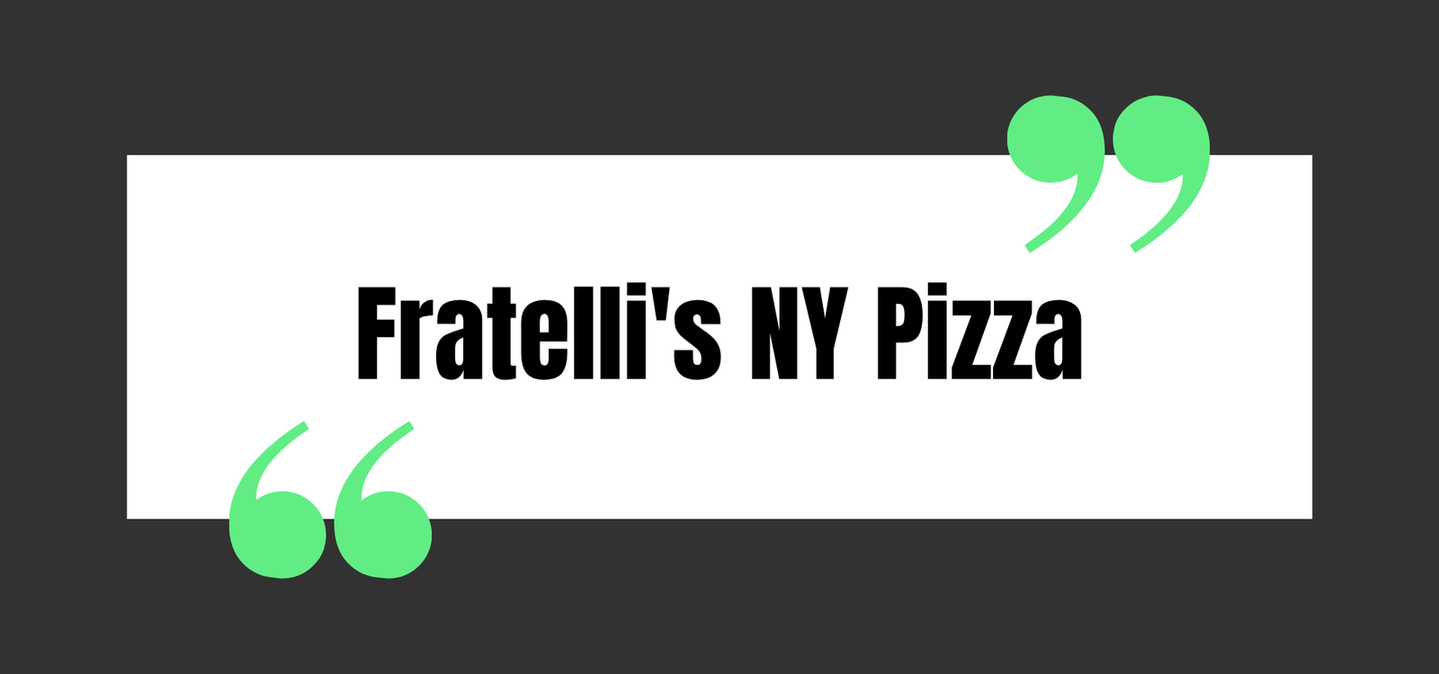 Fratelli's NY Pizza