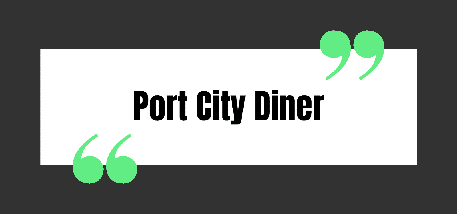 Port City Diner