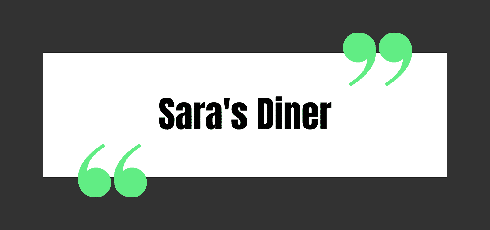 Sara's Diner