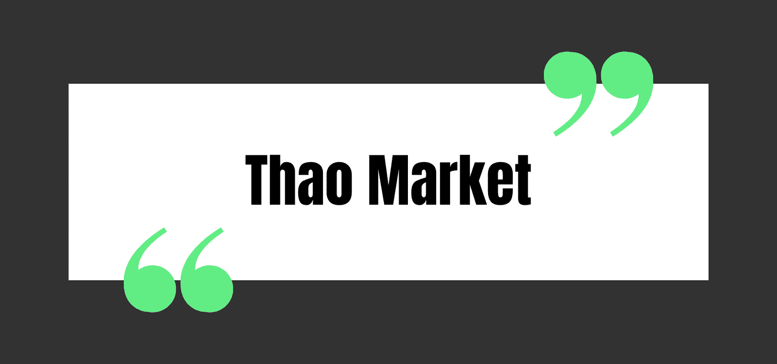 Thao Market