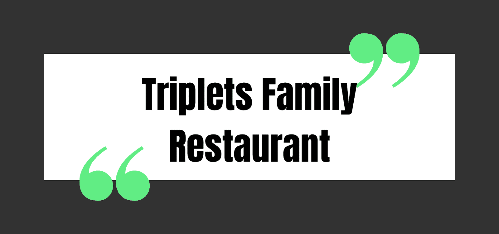 Triplets Family Restaurant