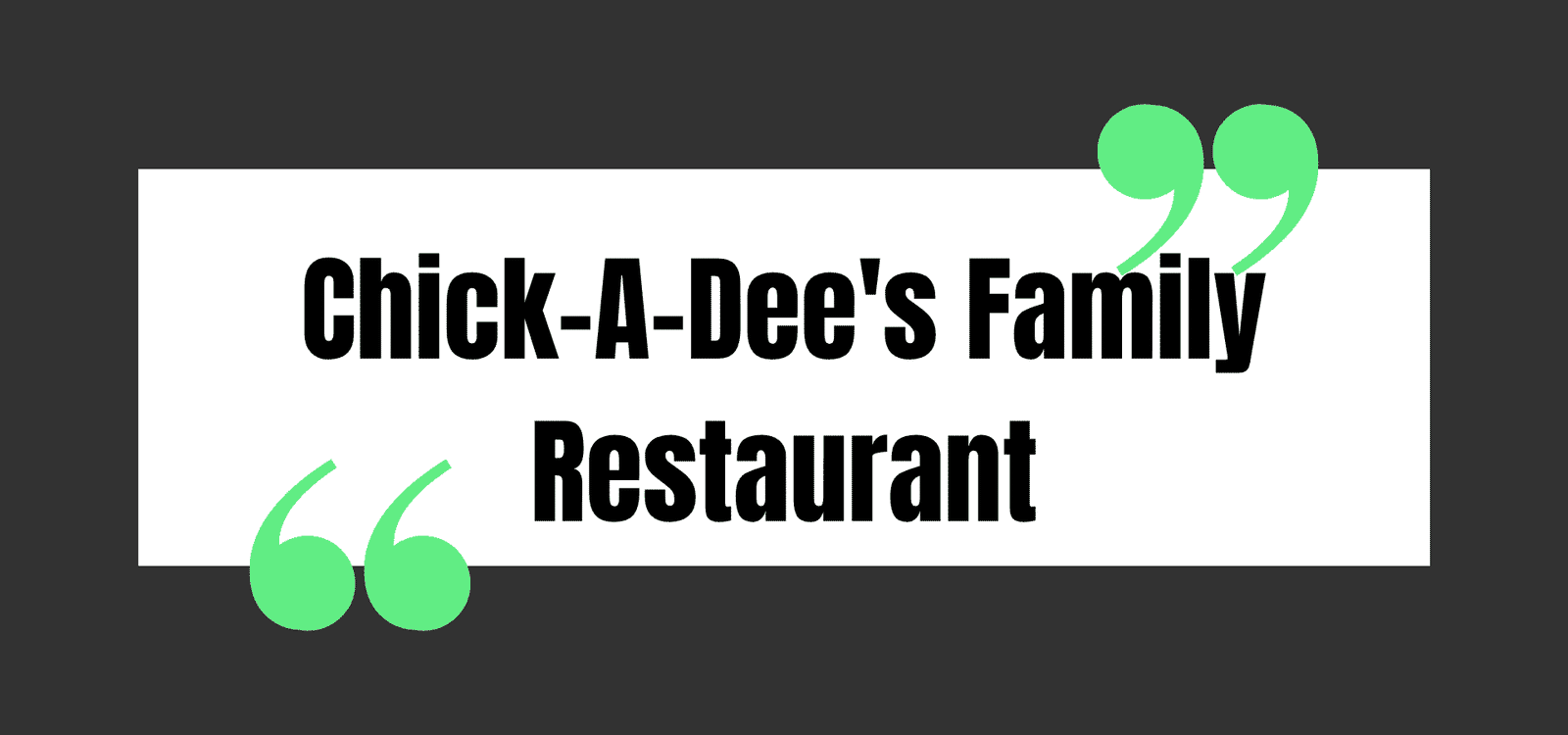 Chick-A-Dee's Family Restaurant