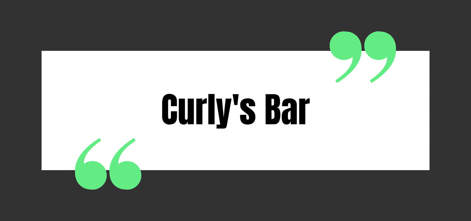Curly's Bar