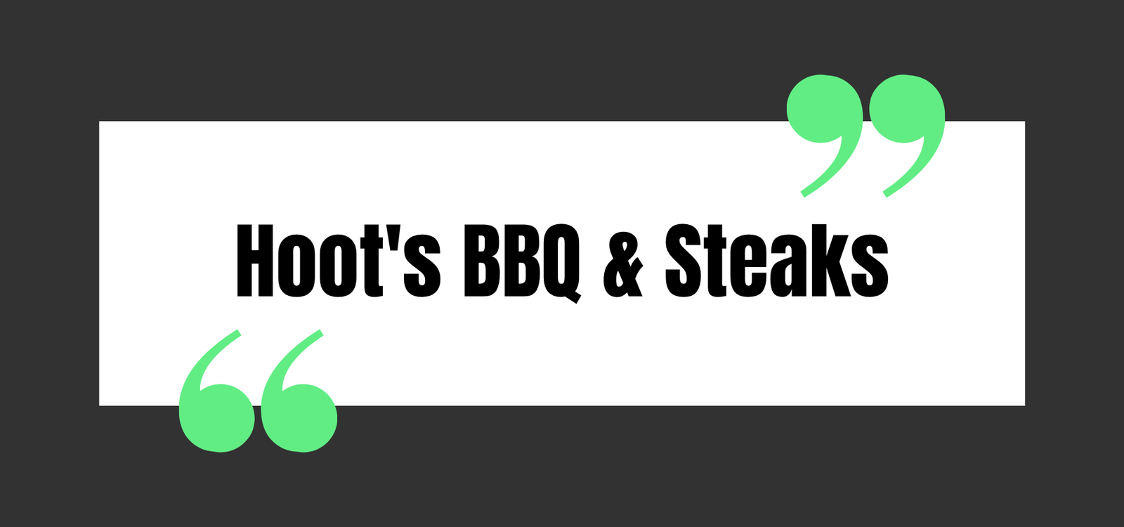 Hoot's BBQ & Steaks