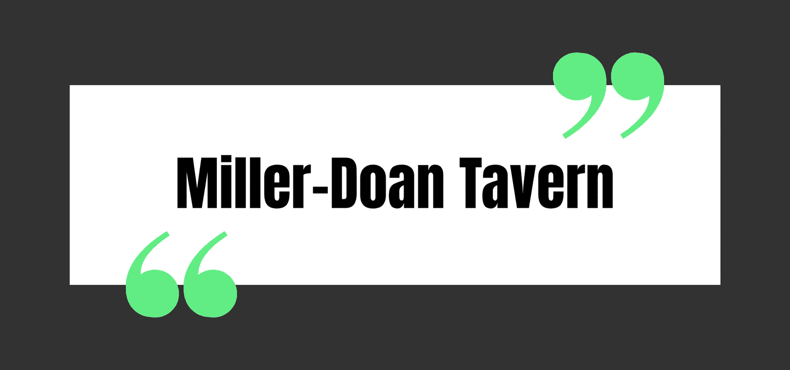 Miller-Doan Tavern