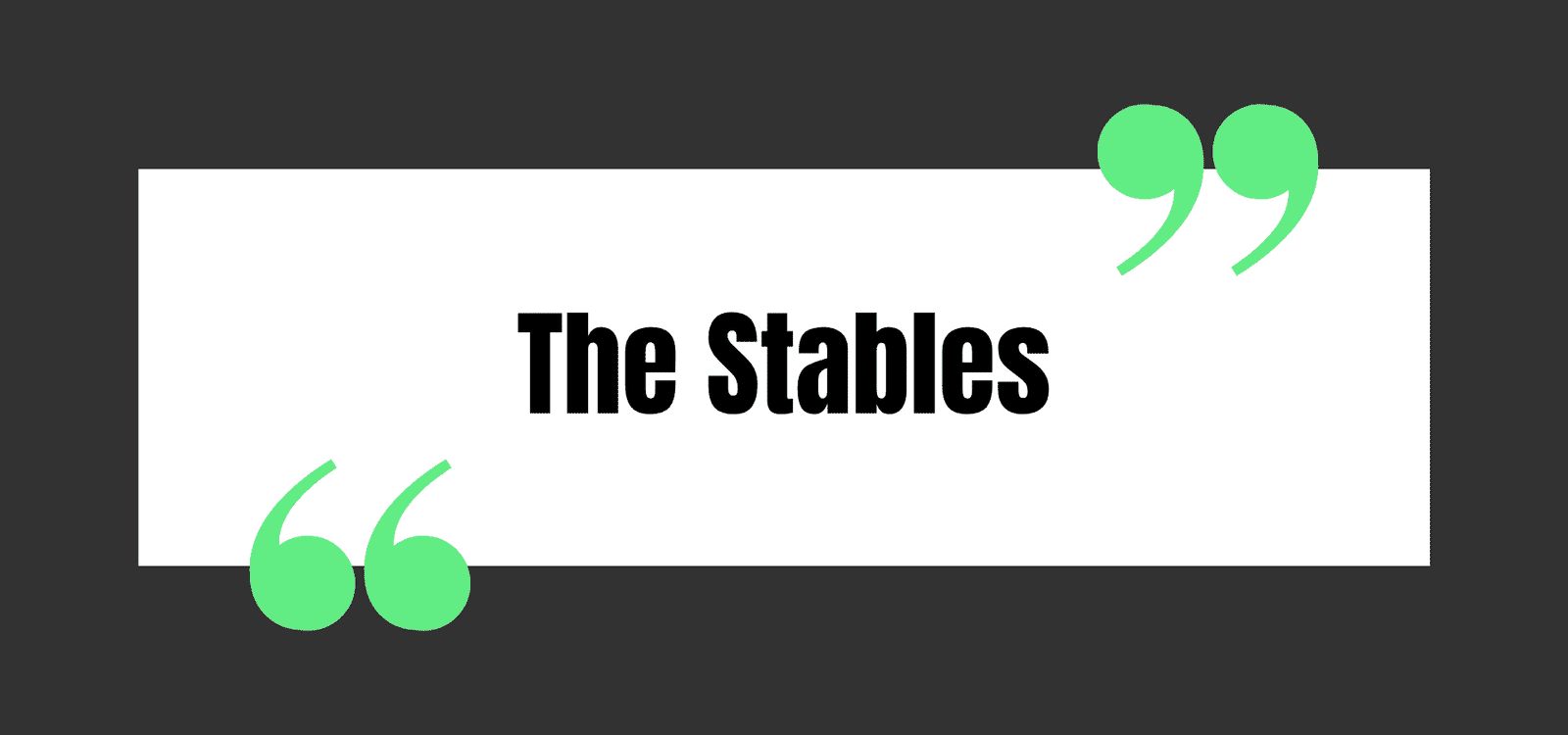 The Stables