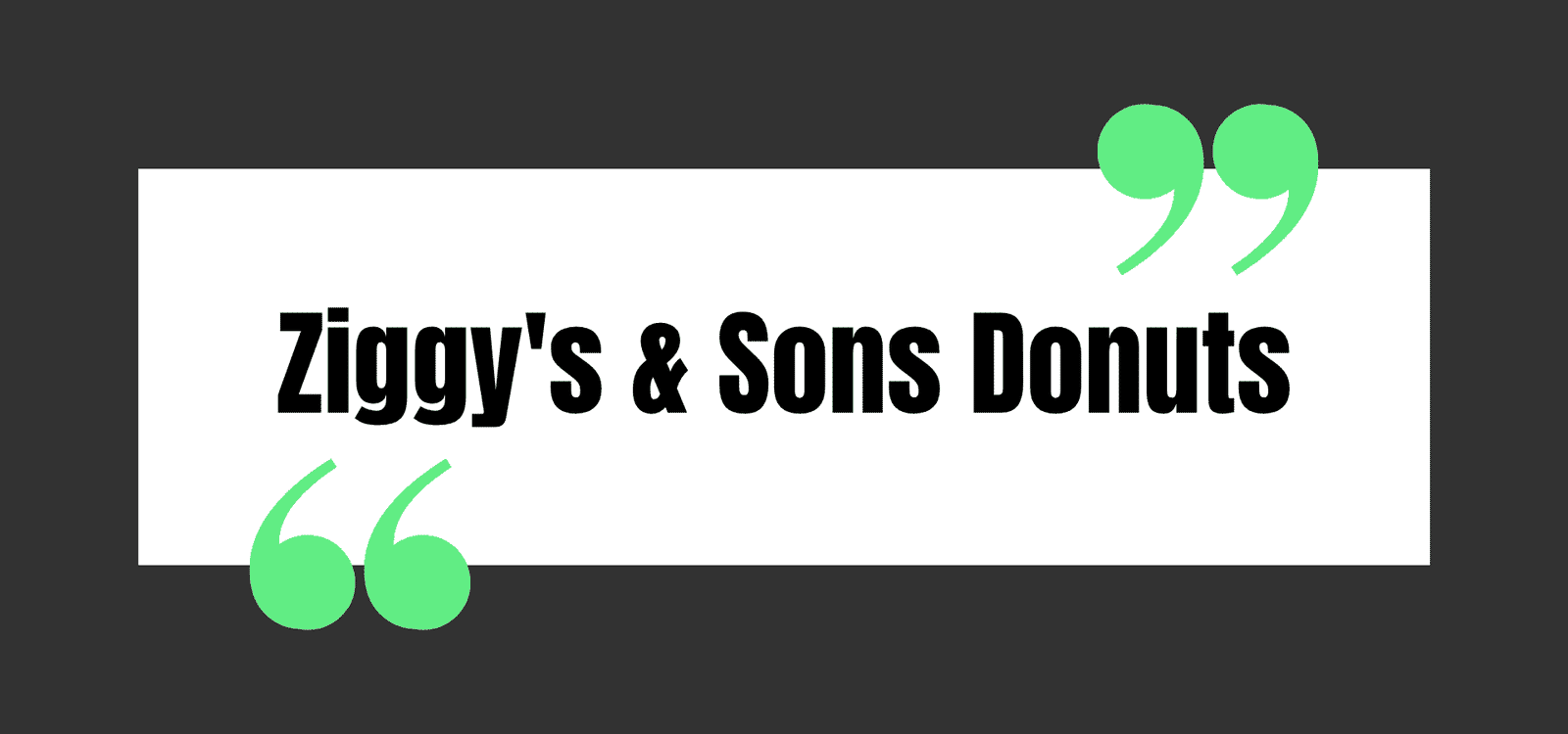 Ziggy's & Sons Donuts