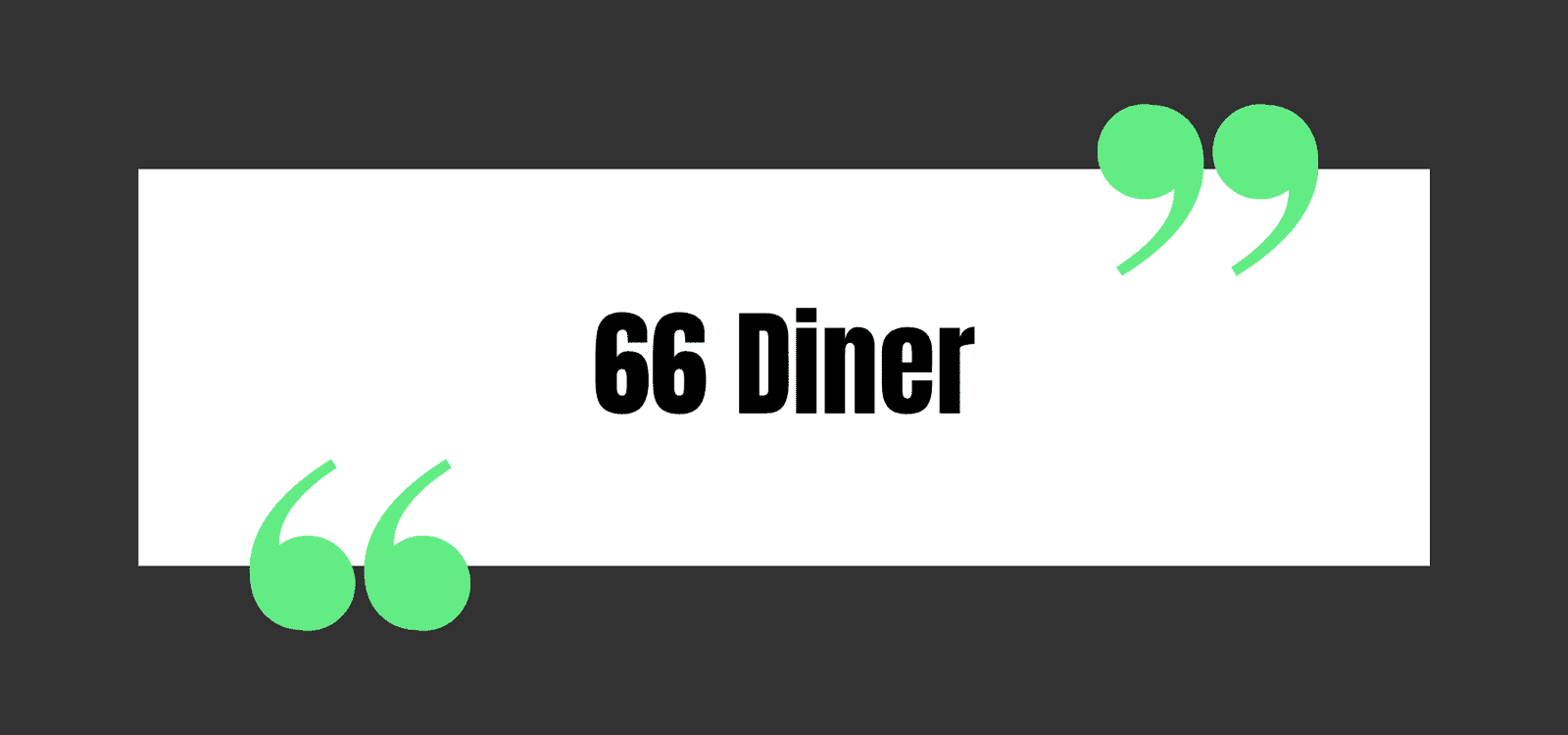 66 Diner
