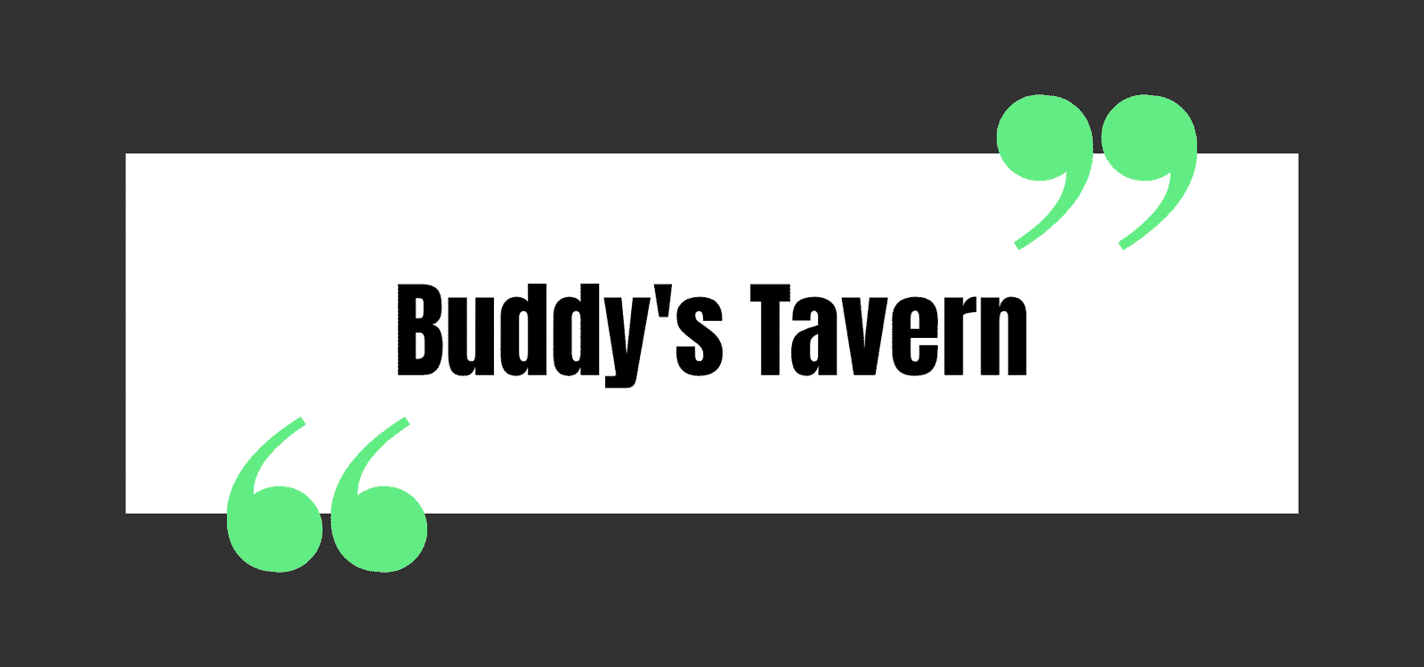 Buddy's Tavern
