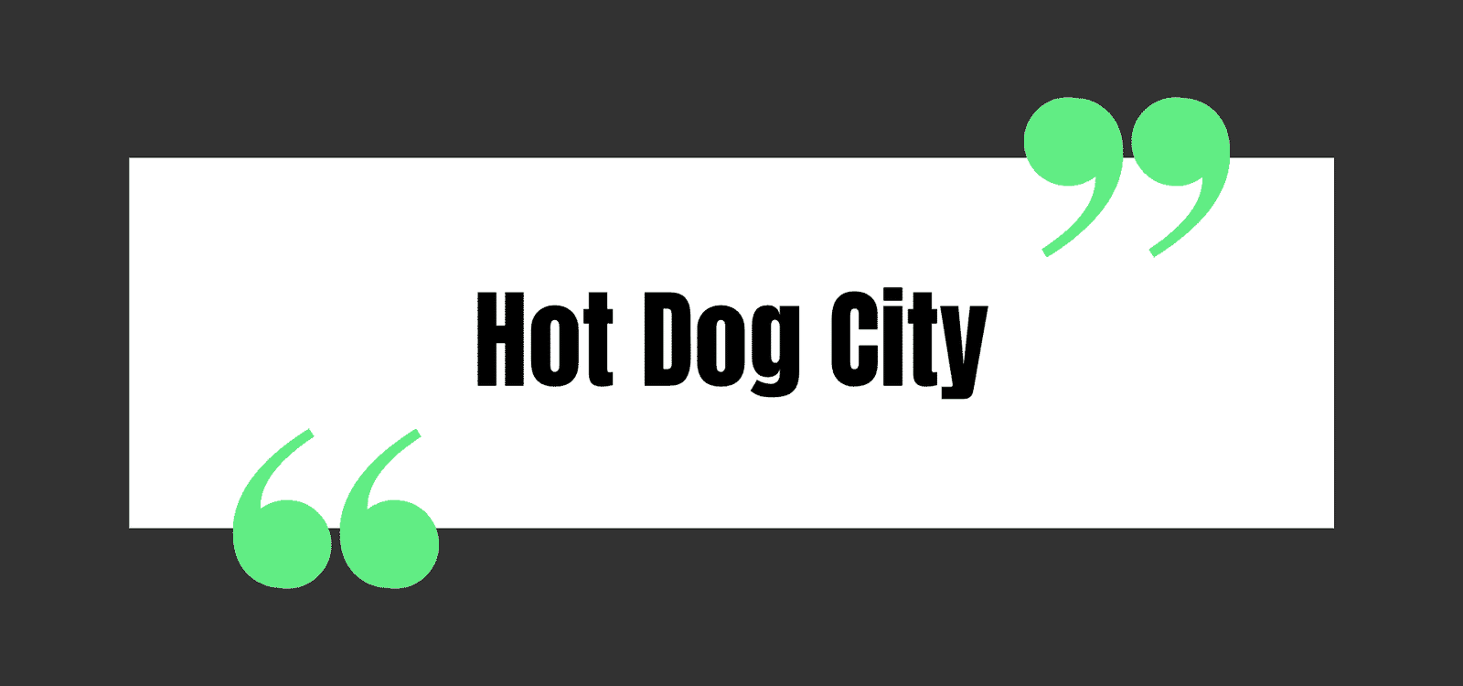 Hot Dog City