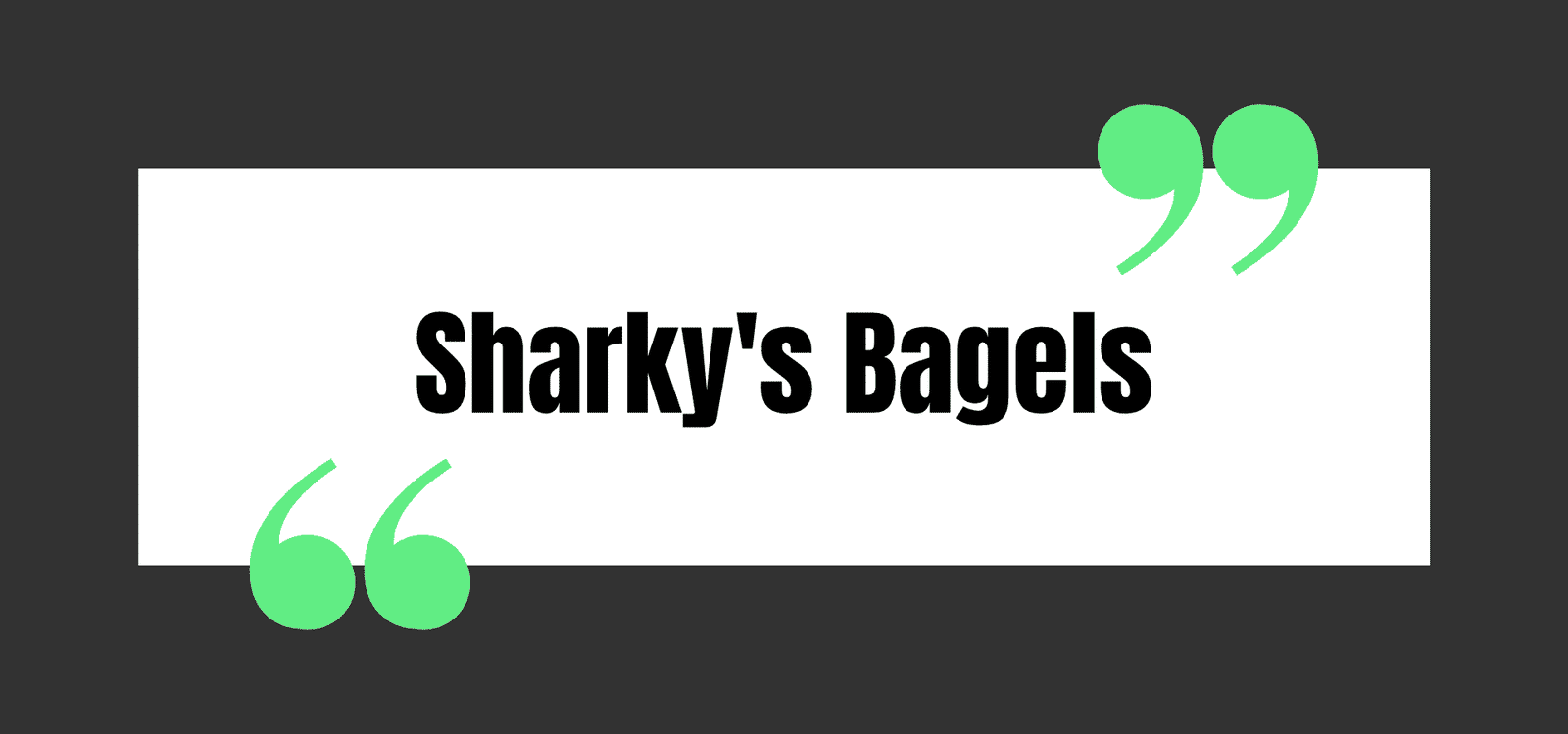 Sharky's Bagels
