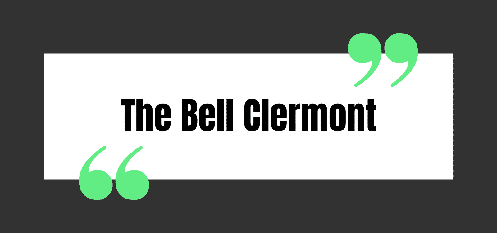 The Bell Clermont