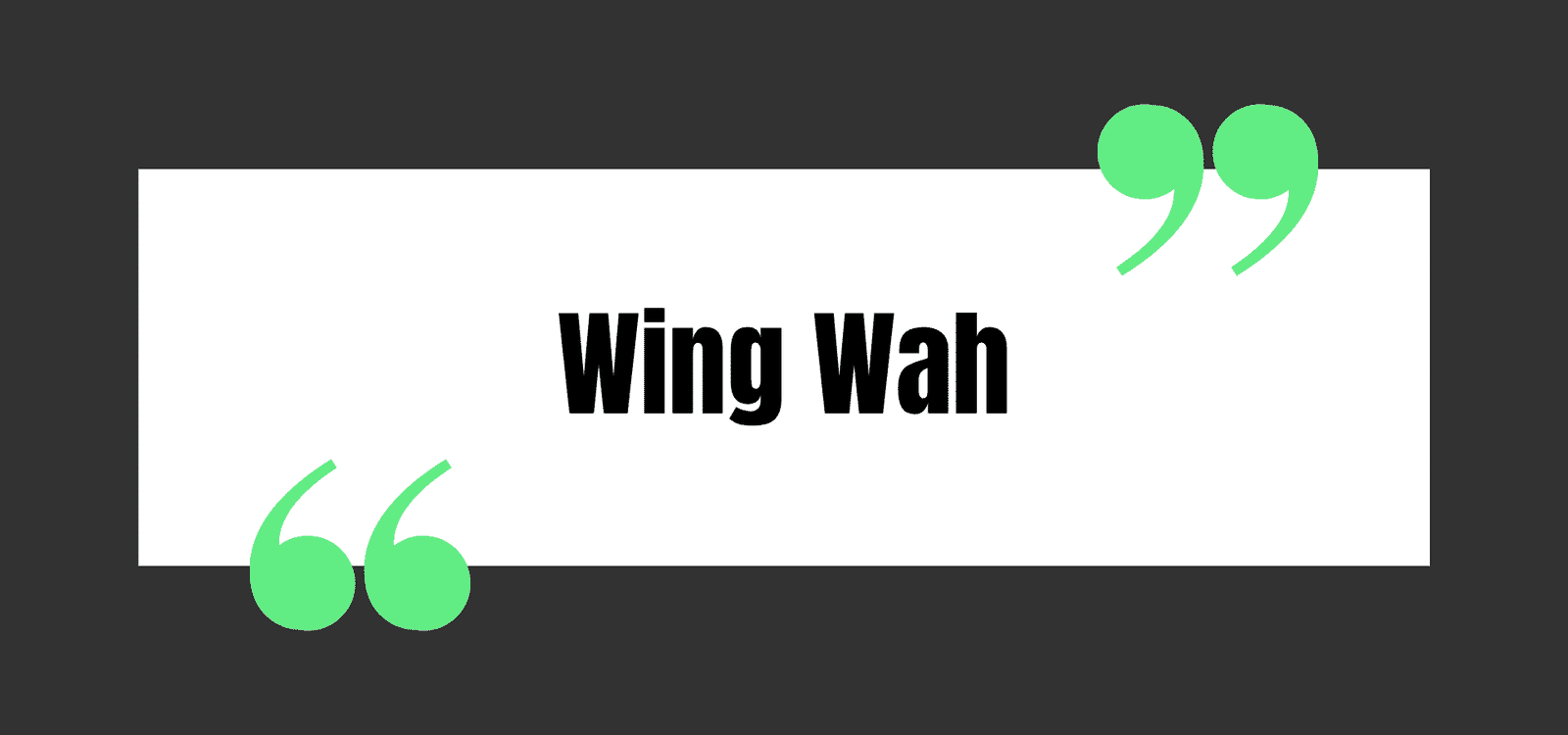 Wing Wah