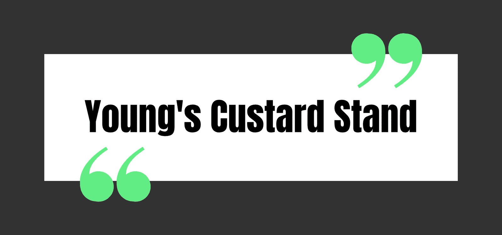 Young's Custard Stand