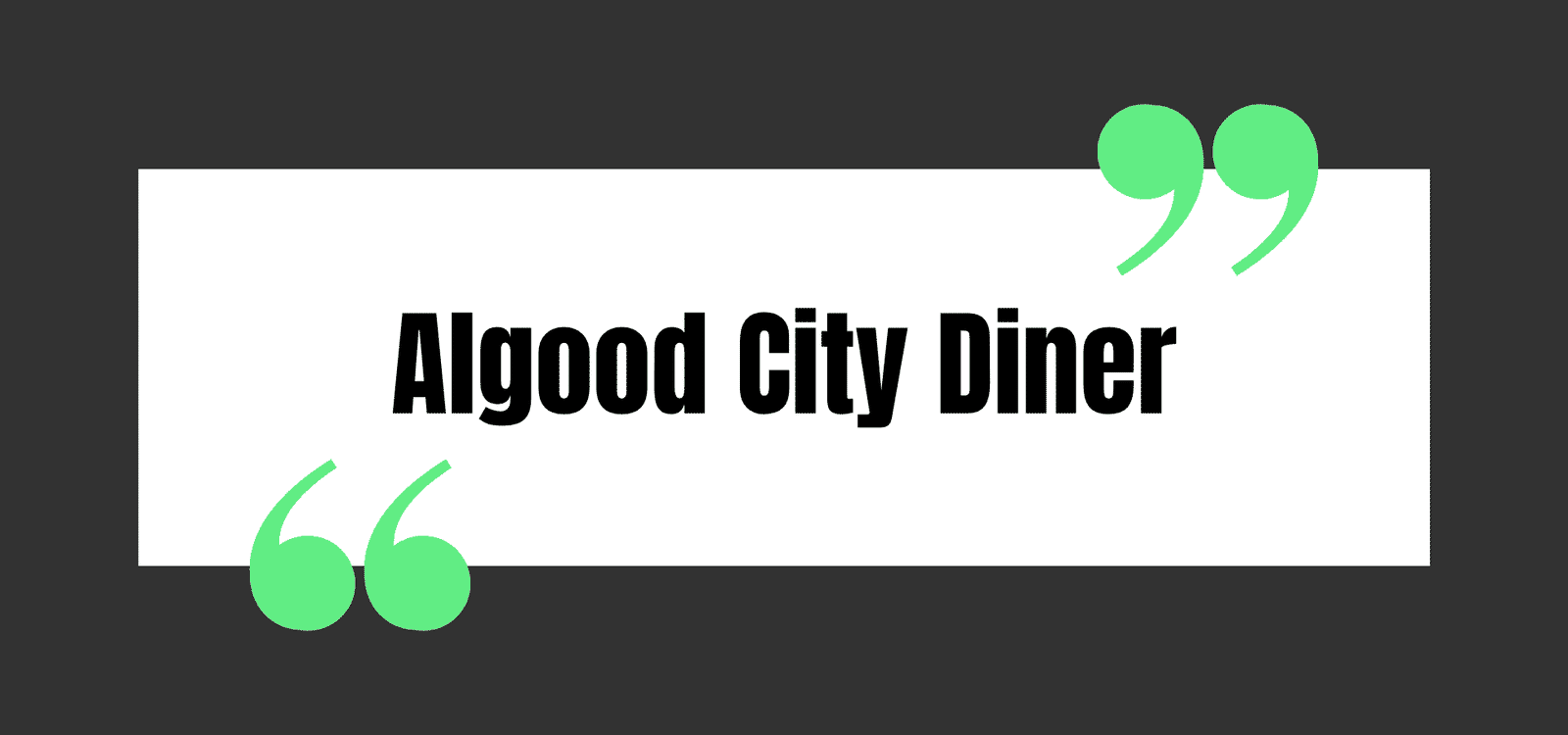 Algood City Diner