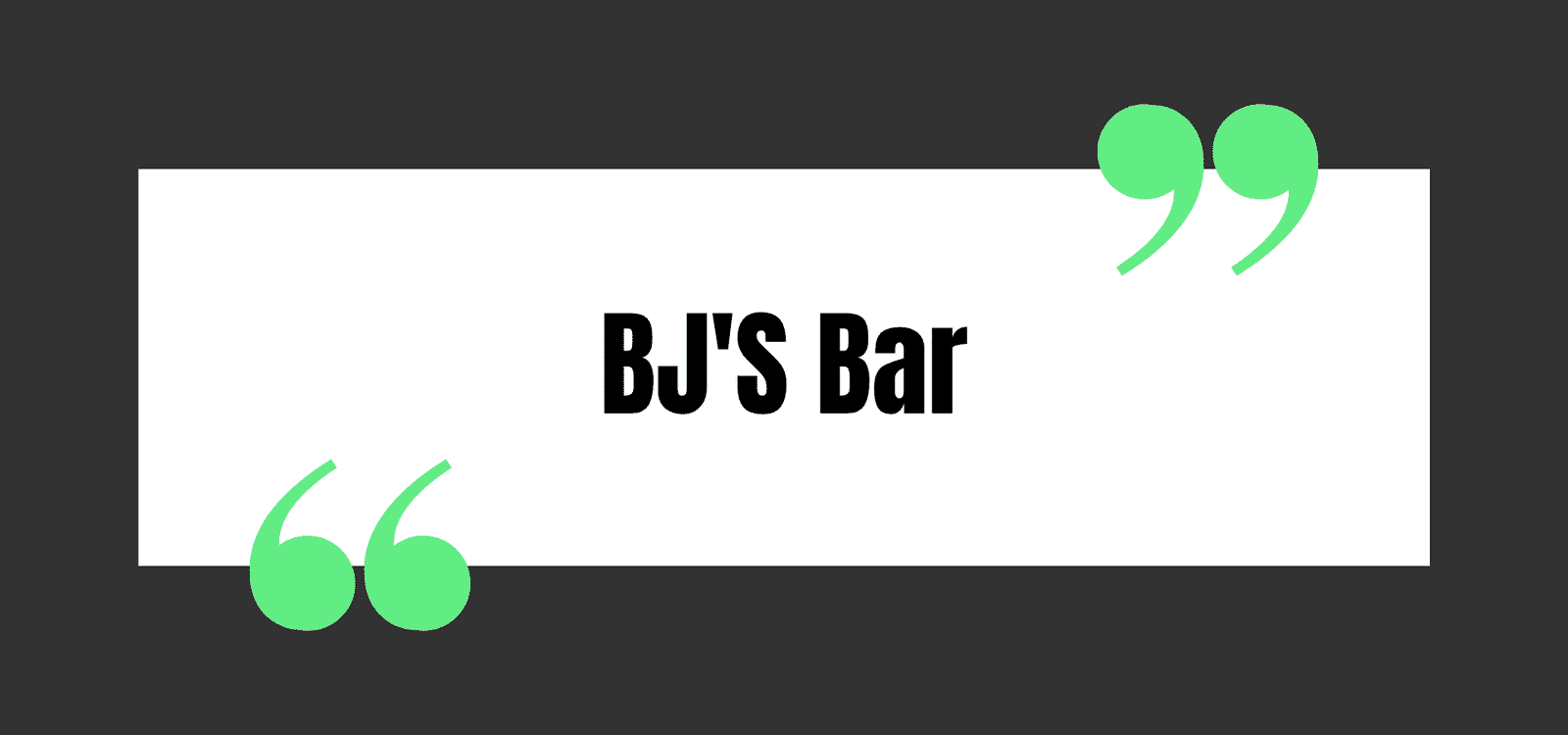 BJ'S Bar