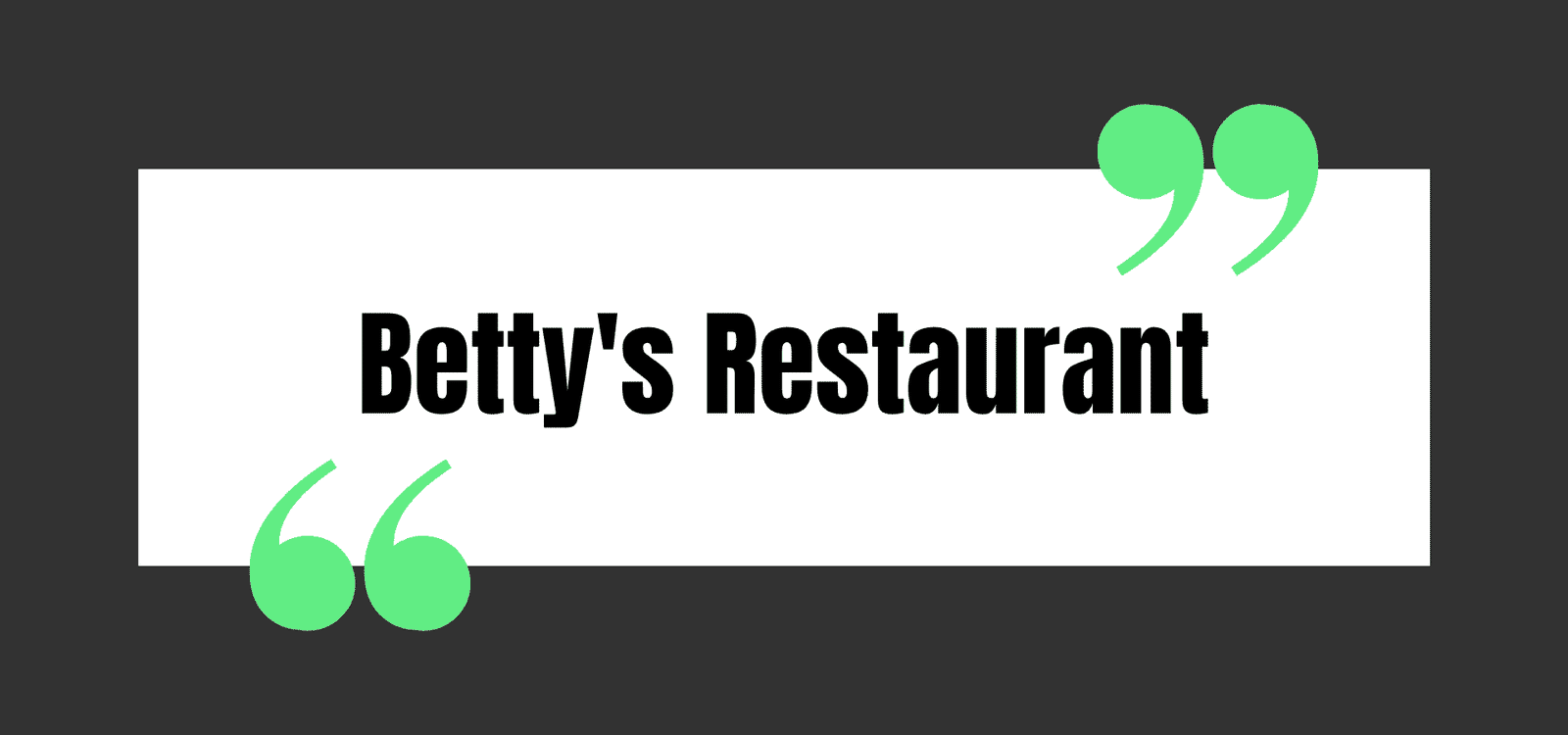Betty's Restaurant