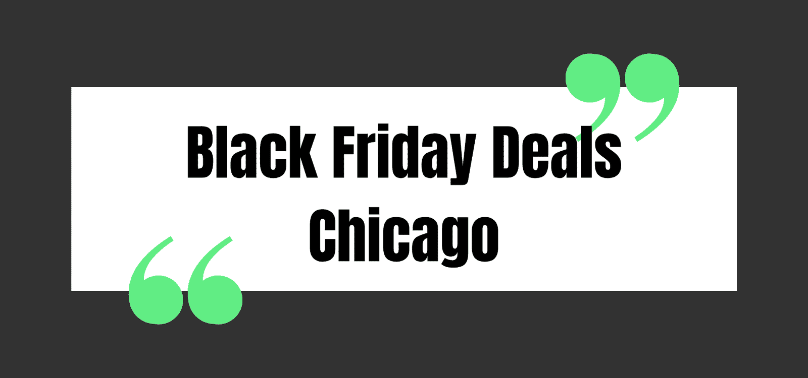 Black Friday Deals Chicago