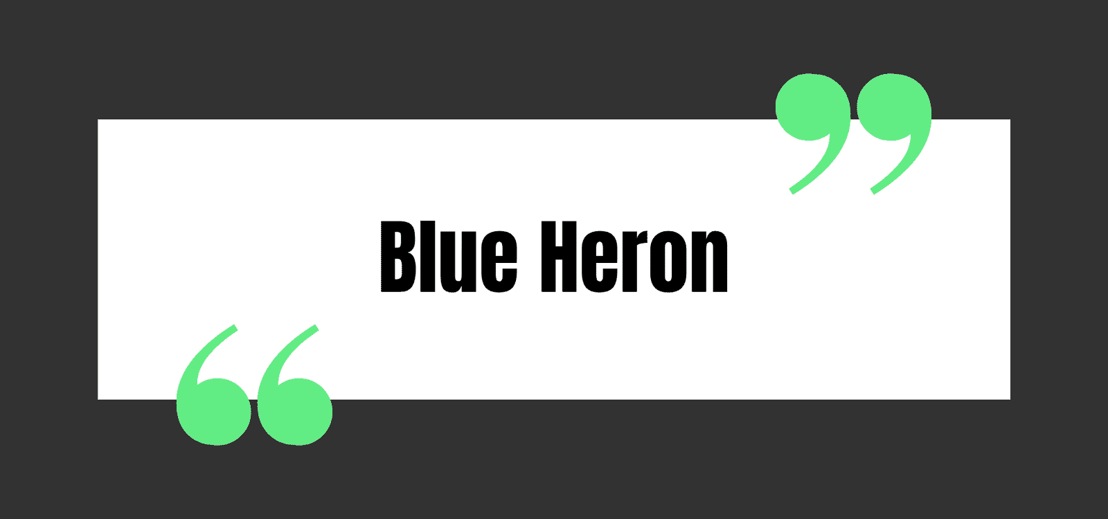 Blue Heron