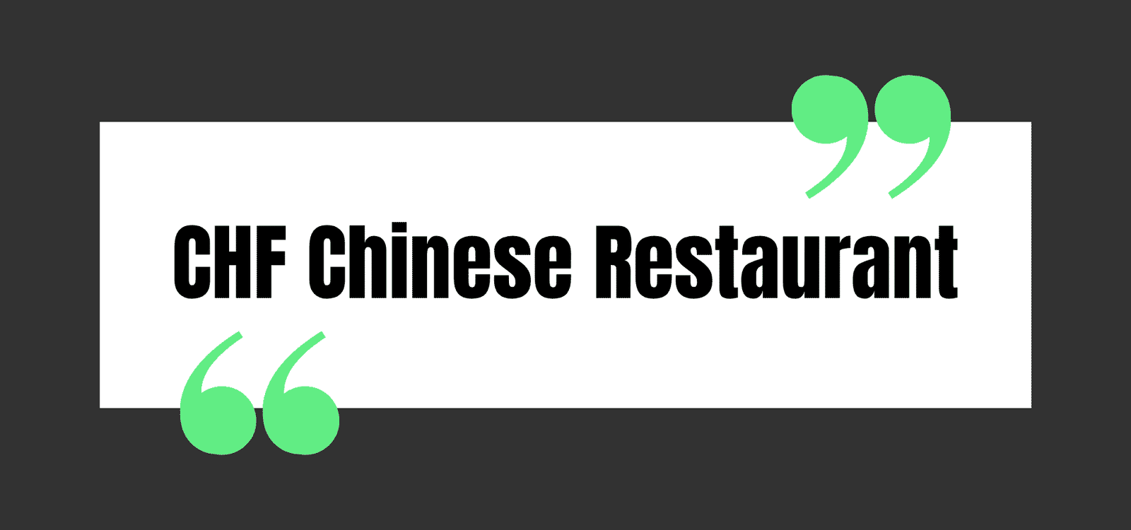 CHF Chinese Restaurant