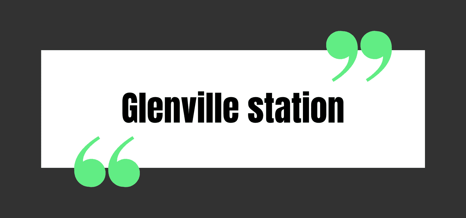 Glenville station