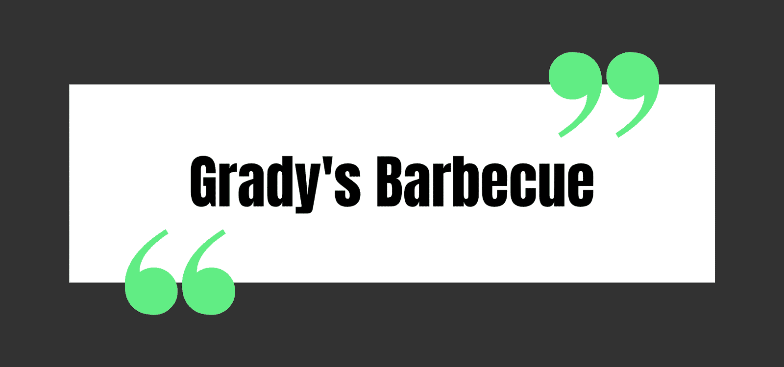 Grady's Barbecue