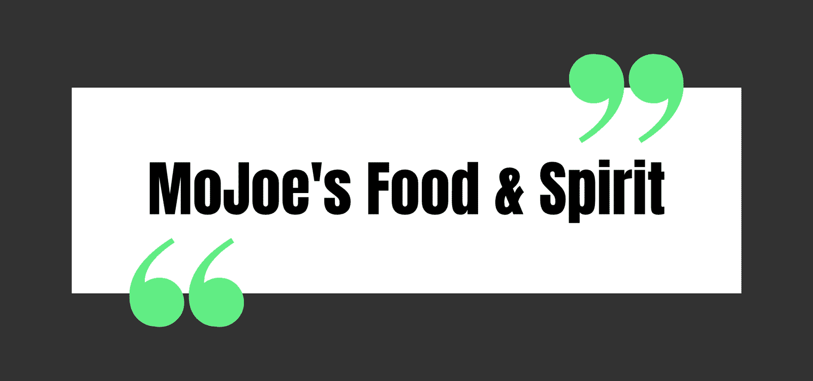 MoJoe's Food & Spirit