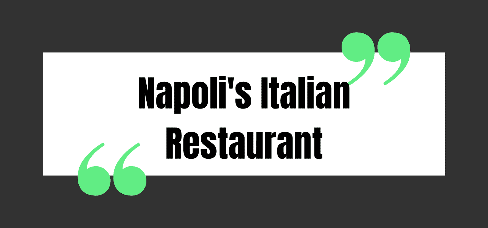 Napoli's Italian Restaurant