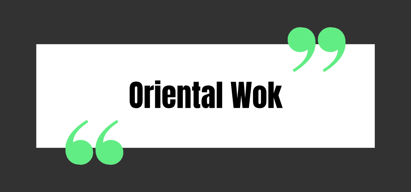 Oriental Wok