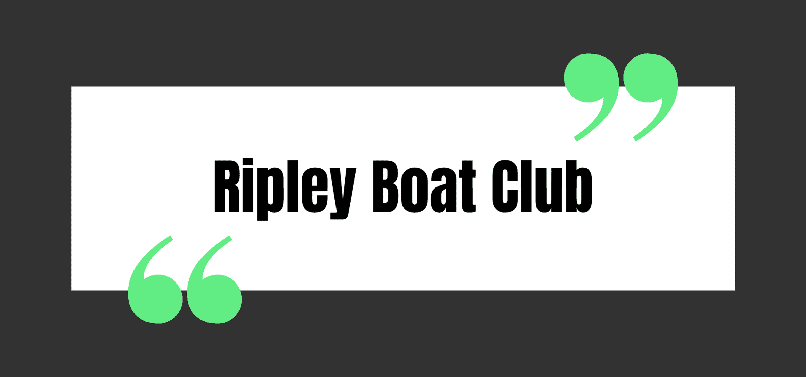 Ripley Boat Club