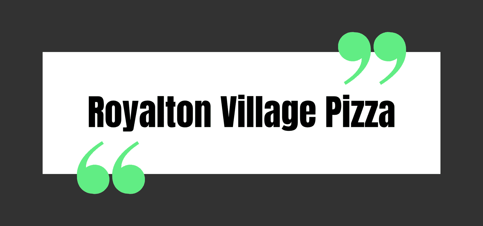 Royalton Village Pizza