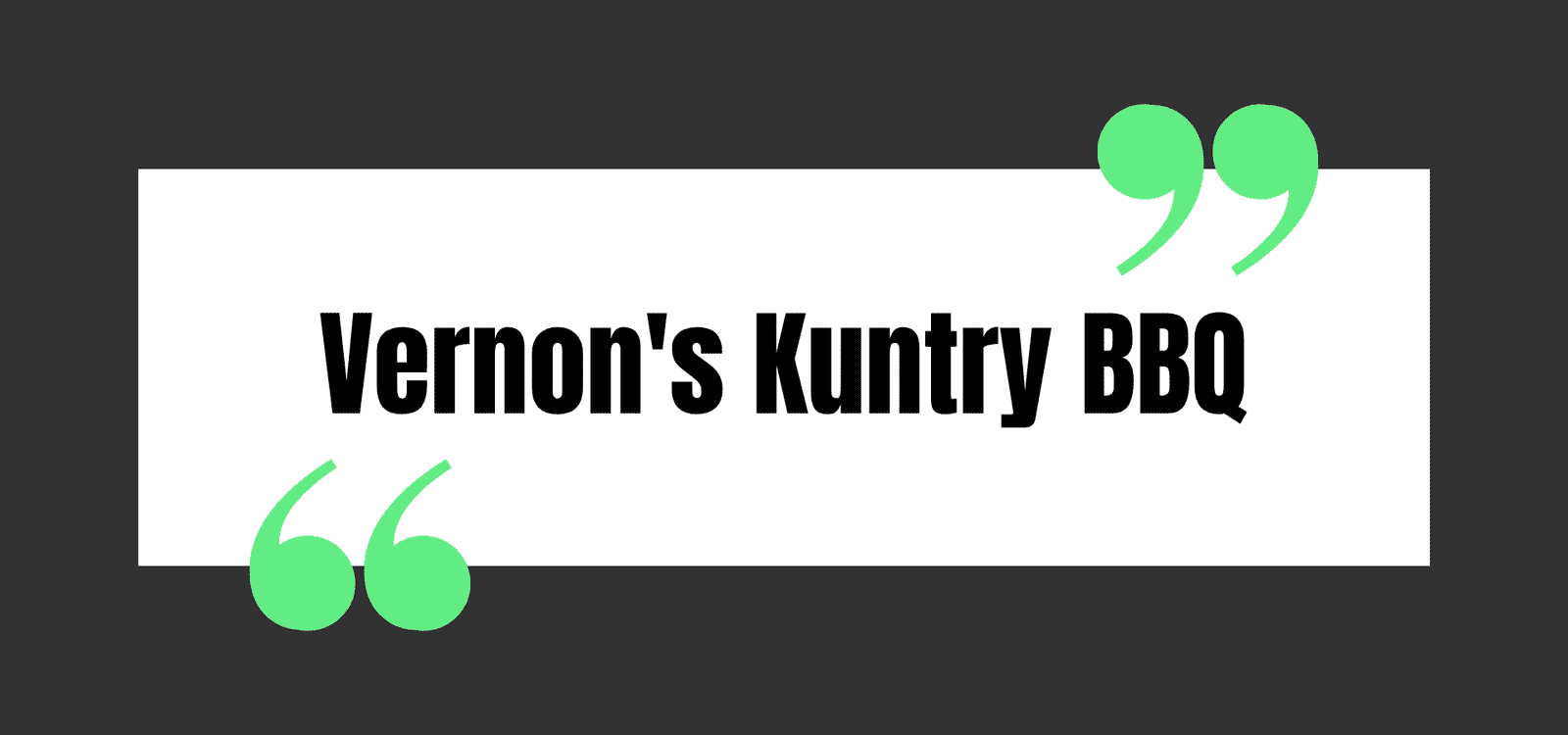Vernon's Kuntry Bar-B-Que
