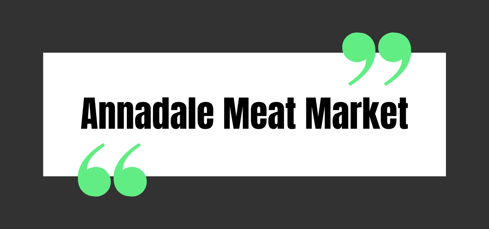 Annadale Meat Market