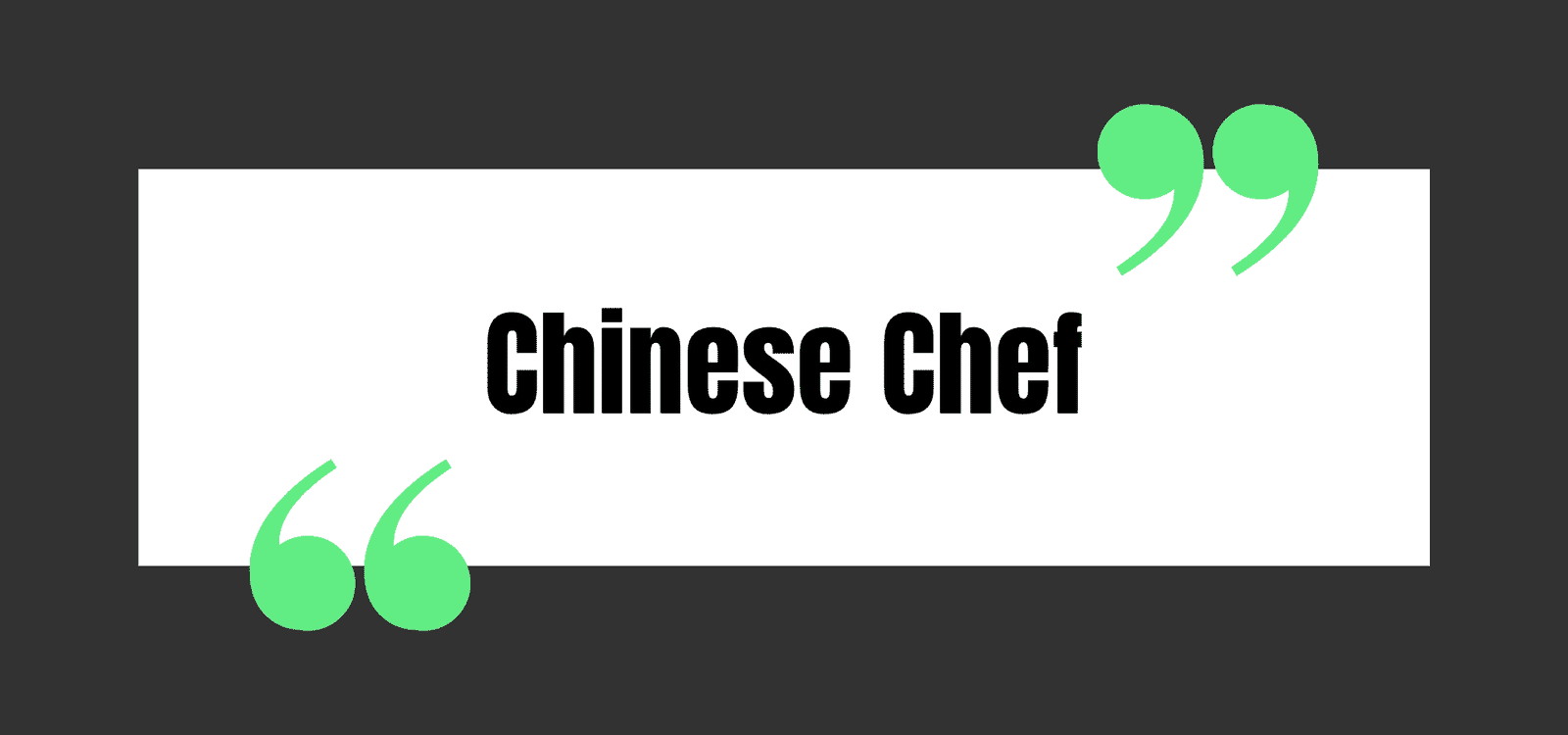 Chinese Chef