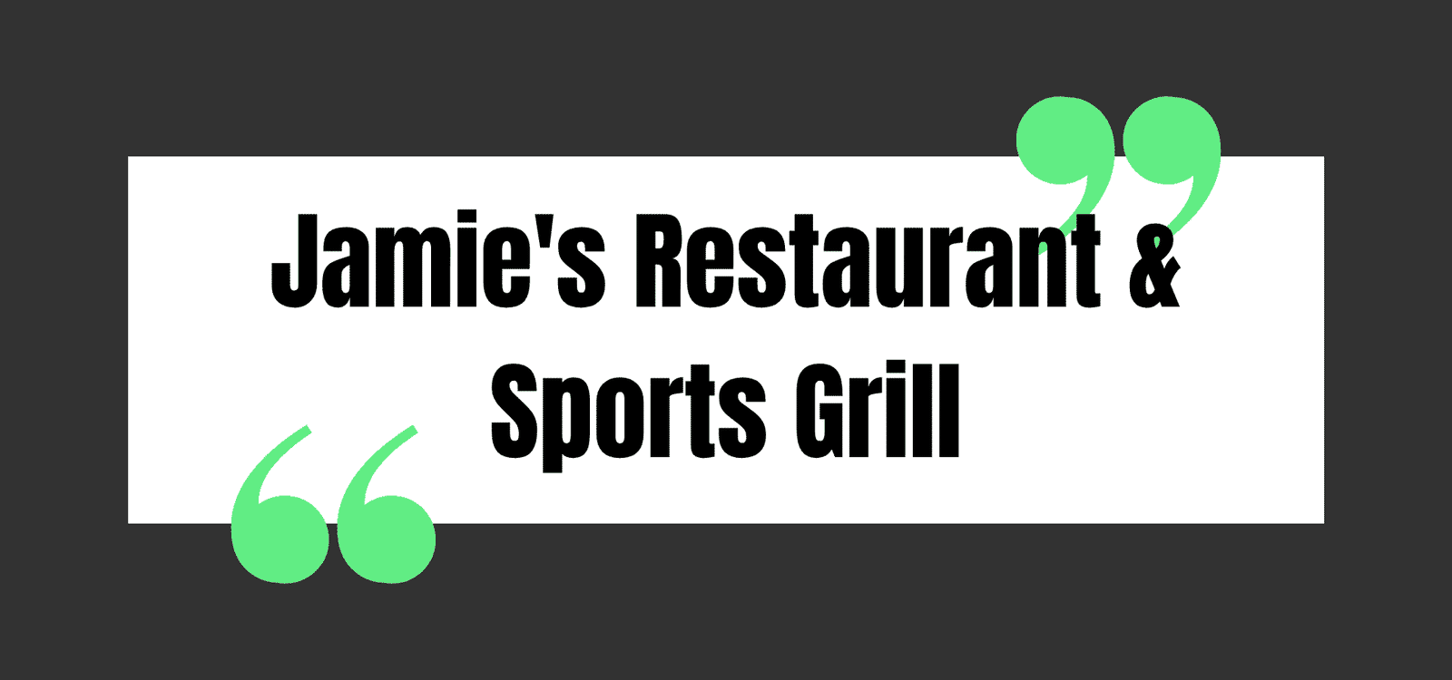 Jamie's Restaurant & Sports Grill