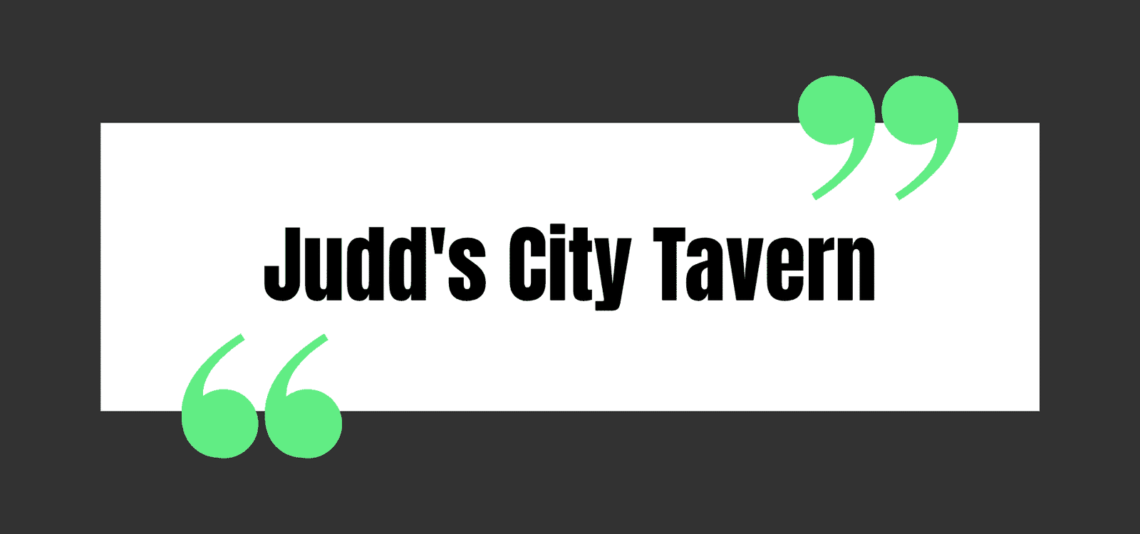 Judd's City Tavern
